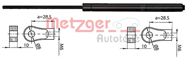 METZGER 2110405 2110405 GÁZRUGÓ, MOTORHÁZFEDÉL - METZGER